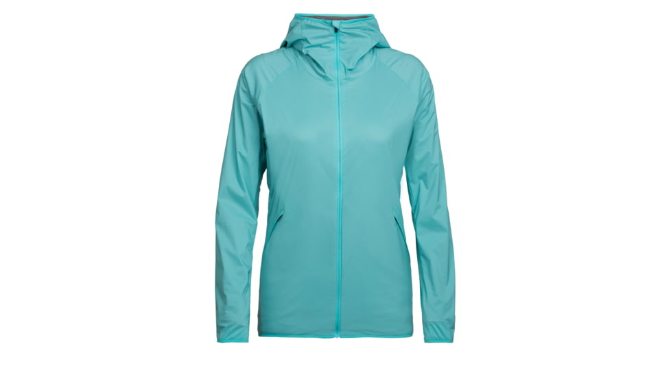 Icebreaker Coriolis Hooded Windbreaker, Lagoon, L, 104112401L