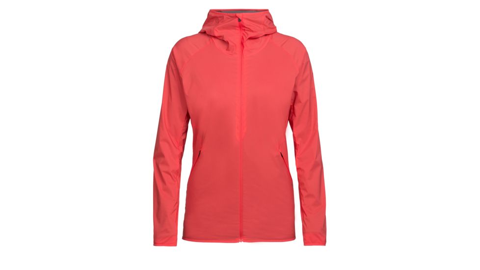Icebreaker Coriolis Hooded Windbreaker, Poppy Red, L, 104112601L