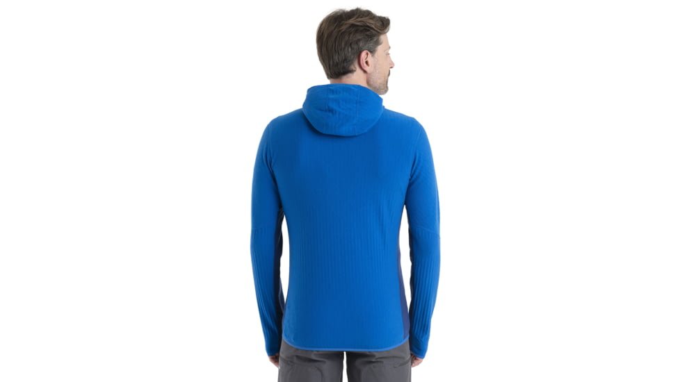 Icebreaker Descender Long Sleeve Zip Hood - Mens, Lazurite/Royal Navy, 2XL, IB104854569XXL