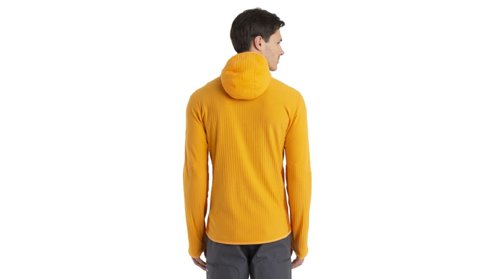 Icebreaker Descender Long Sleeve Zip Hood - Mens, Solar/Earth, Medium, IB104854866M