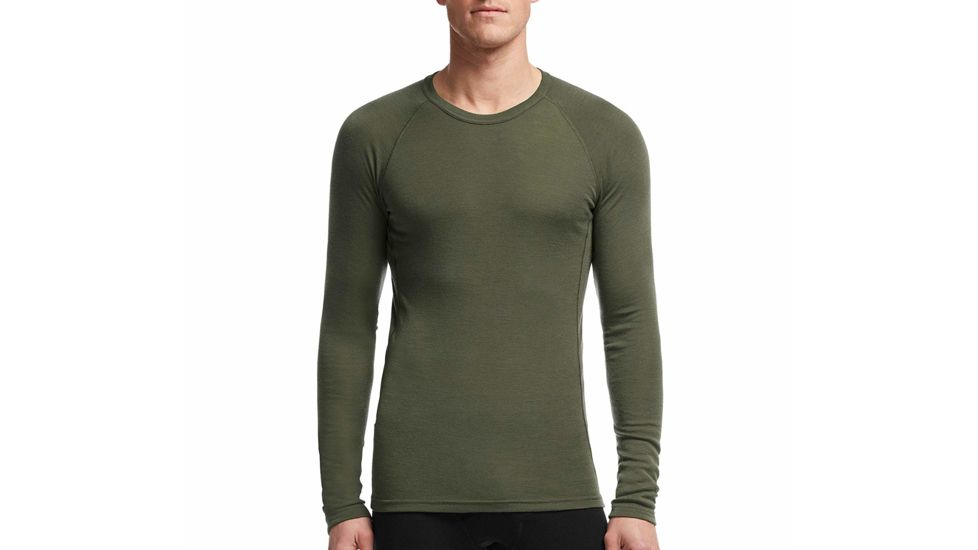 Icebreaker Everyday Long Sleeve Crewe, Cargo, XL, 101261G80XL