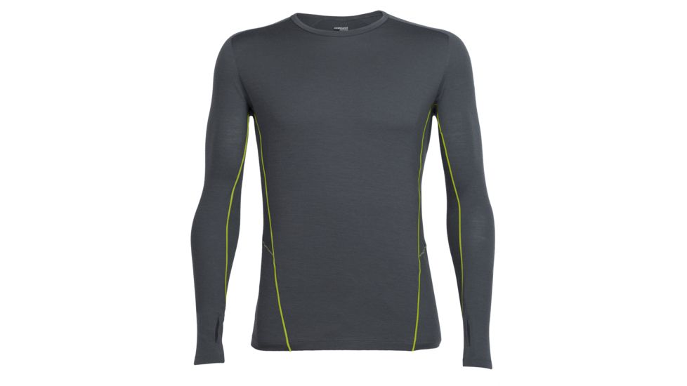 Icebreaker Factor Long Sleeve Tee - Men's-Monsoon/Cactus-Large