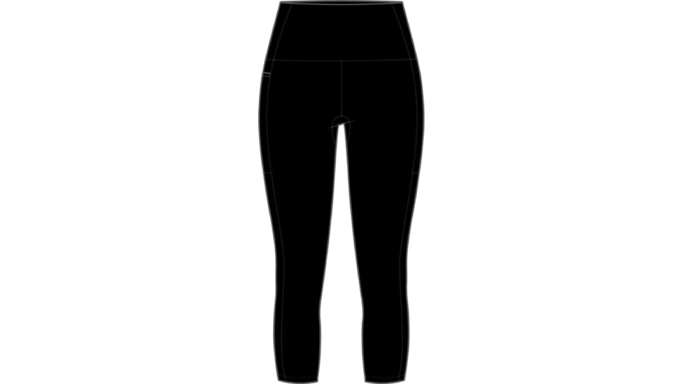 Icebreaker Fastray High Rise 3/4 Tights - Women's, Black, 2XS, IB0A56MJ001XXS