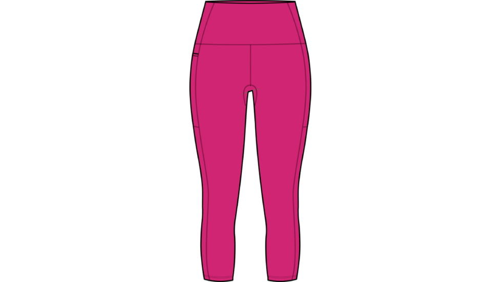 Icebreaker Fastray High Rise 3/4 Tights - Women's, Tempo, Medium, IB0A56MJ854M