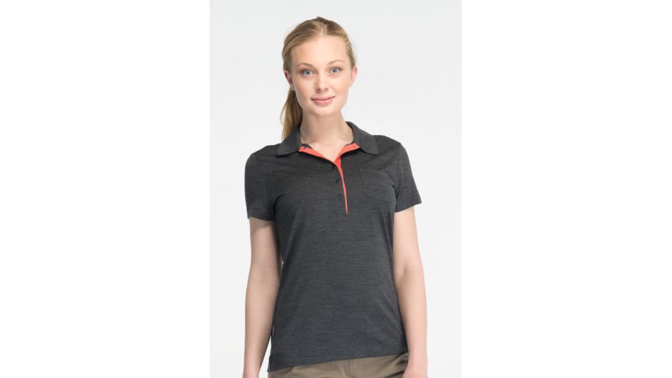 Icebreaker Harmony Polo Clearance - Women's-Jet-Medium