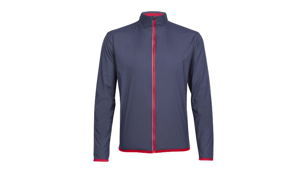 Icebreaker Incline Long Sleeve Windbreaker - Men's -Stealth/Rocket-Small