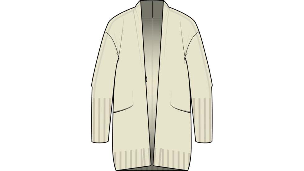 Icebreaker Iseo Long Cardigan Sweater - Women's, Undyed, Large/Extra Large, IB0A56TX000LXL