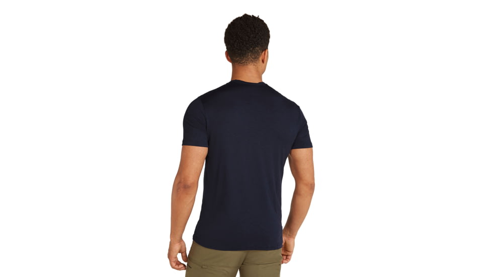 Icebreaker Men Merino 150 Tech Lite SS Tee Camp Essentials, Midnight Navy, XL, IB0A571X401XL