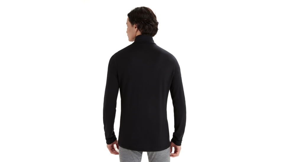 Icebreaker Men Merino 200 Oasis LS Half Zip, Black, XL, IBB04367001XL