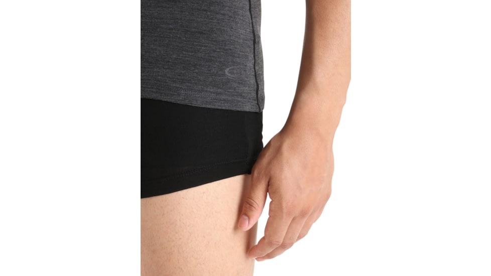 Icebreaker Merino 150 Anatomica SS Crewe - Mens, Jet Hthr, Medium, IB103033011M