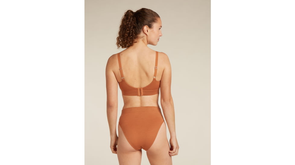 Icebreaker Merino Queens Clasp Bra - Women's, Dusty Clay, Extra Small, IB0A59HR0B0XS