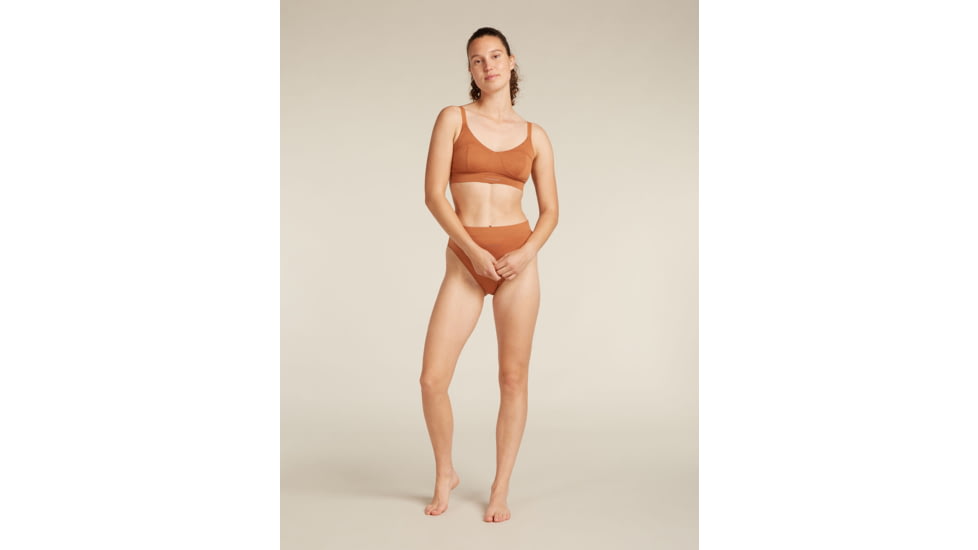 Icebreaker Merino Queens Clasp Bra - Womens, Dusty Clay, Extra Small, IB0A59HR0B0XS