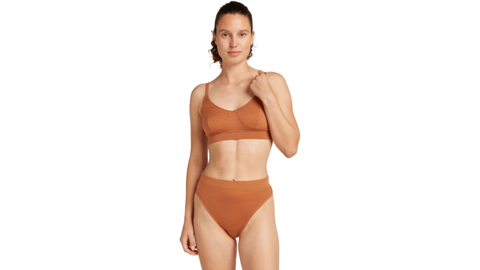 Icebreaker Merino Queens Clasp Bra - Womens, Dusty Clay, Extra Small, IB0A59HR0B0XS