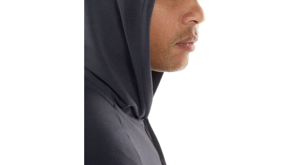 Icebreaker Cool-Lite Momentum Long Sleeve Hood - Men's, Panther, Medium, 103615004M