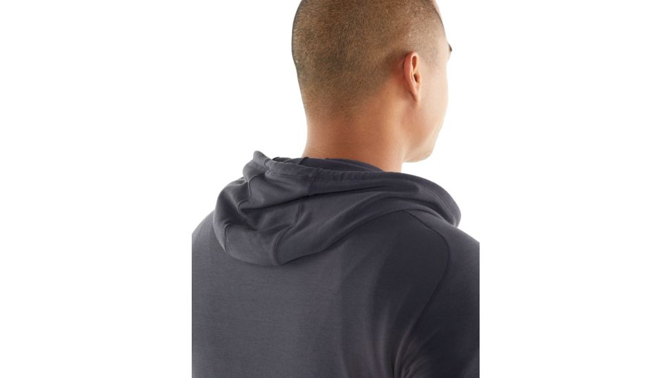 Icebreaker Cool-Lite Momentum Long Sleeve Hood - Men's, Panther, Medium, 103615004M