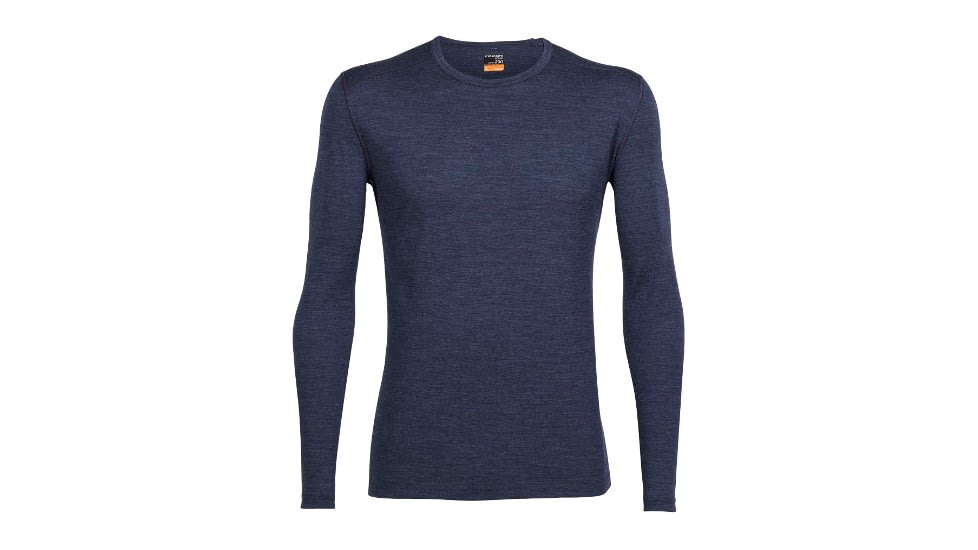 Icebreaker Oasis Long Sleeve Crew Top - Men's-Fathom Heather-Medium