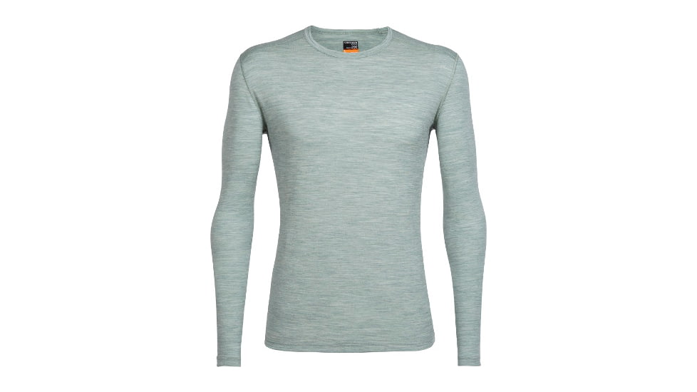 Icebreaker Oasis Long Sleeve Crew Top - Men's-Seaglass Heather-Medium