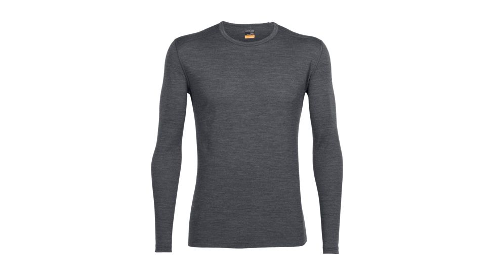 Icebreaker Oasis Long Sleeve Crewe, Gritstone Hthr, 3XL, 100476008XXXL