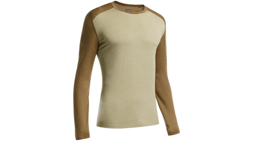 Oasis Long Sleeve Crewe Top - Mens-Desert/Tobacco-Large