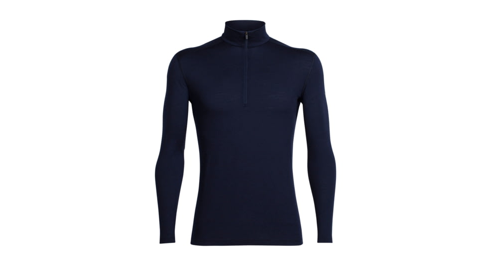 Icebreaker Oasis Long Sleeve Half Zip, Midnight Navy, L, 100477406L