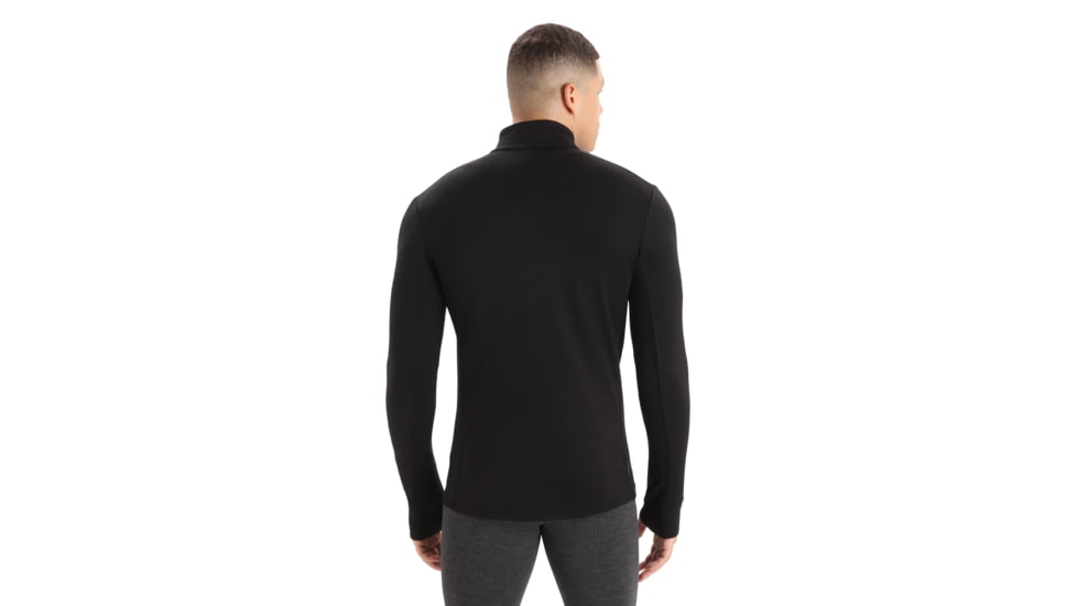 Icebreaker Original Long Sleeve Half Zip Top - Mens, Black, Extra Small, IB100871001XS