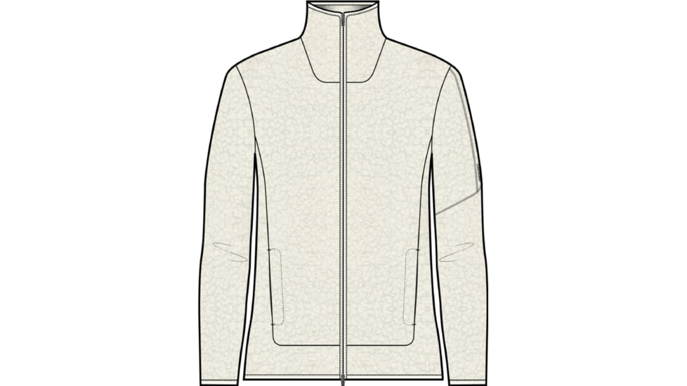 Icebreaker RealFleece High Pile Long Sleeve Zip Jacket - Men's, Ecru Heather/Snow, Extra Large, IB0A56GY227XL