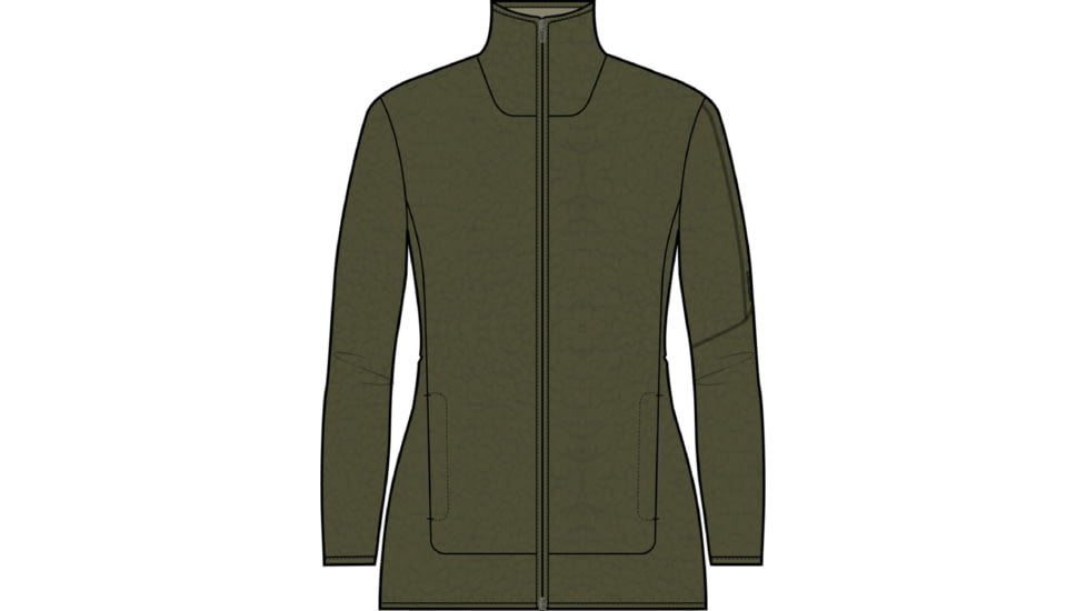 Icebreaker RealFleece High Pile Long Sleeve Zip Jacket - Women's, Loden, Small, IB0A56GZ069S