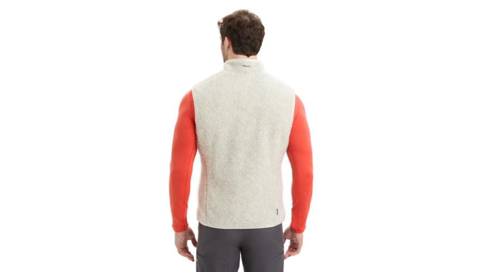 Icebreaker RealFleece Merino High Pile Vest - Mens, Ecru Heather/Snow, 2XL, IB0A56NZ227XXL