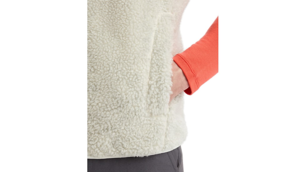 Icebreaker RealFleece Merino High Pile Vest - Mens, Ecru Heather/Snow, 2XL, IB0A56NZ227XXL