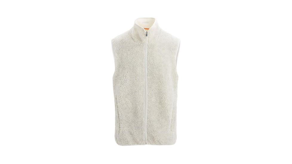 Icebreaker RealFleece Merino High Pile Vest - Mens, Ecru Heather/Snow, 2XL, IB0A56NZ227XXL