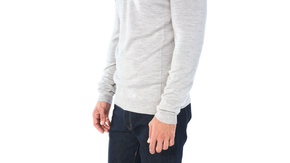 Icebreaker Shearer Crewe Sweater - Mens, CHAR HTHR/STEEL HTHR, Small, 104326A18S