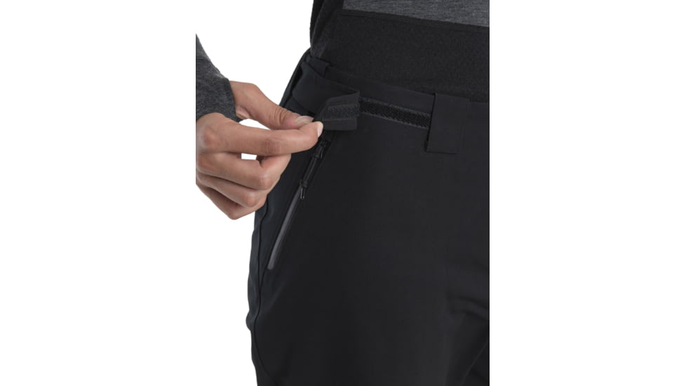 Icebreaker Shell+ Peak Pants - Womens, Black, Small, IB0A56SM001S