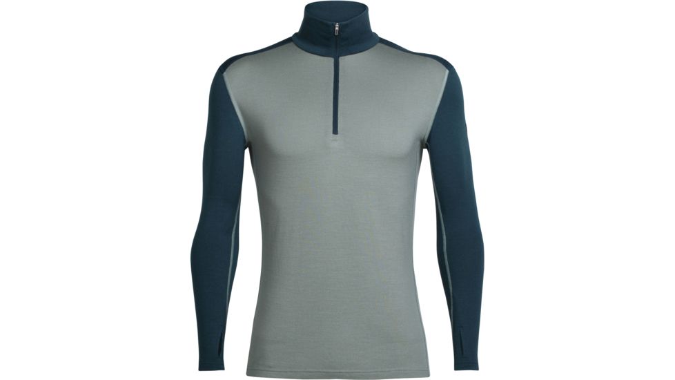 Icebreaker Tech Long Sleeve Half Zip - Men's-Drift/Harmony-Large