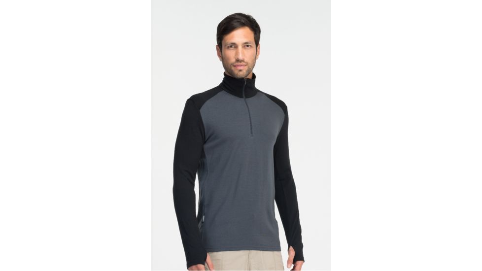 Icebreaker Tech Long Sleeve Half Zip - Mens-Monsoon-XX-Large