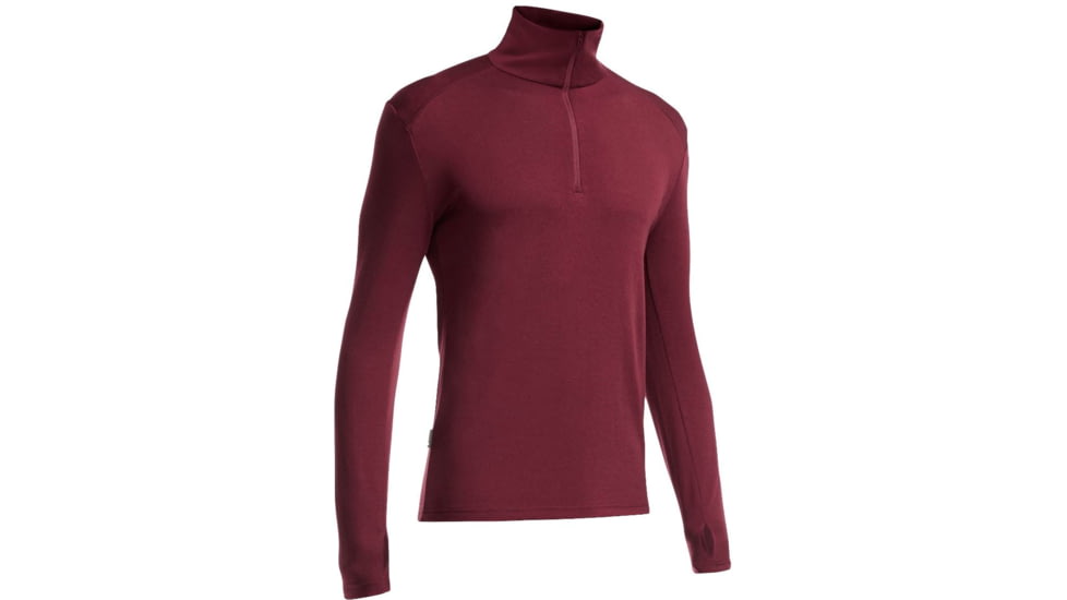 Icebreaker Tech Long Sleeve Half Zip - Mens-Redwood-Medium