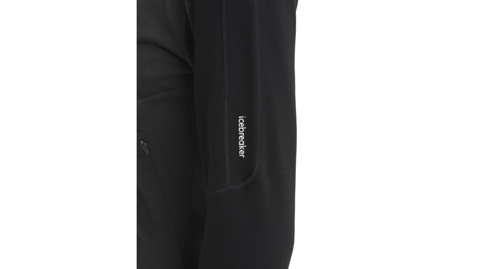 Icebreaker Women Merino 560 Realfleece Elemental LS Zip, Black, S, IBBA56SR001S