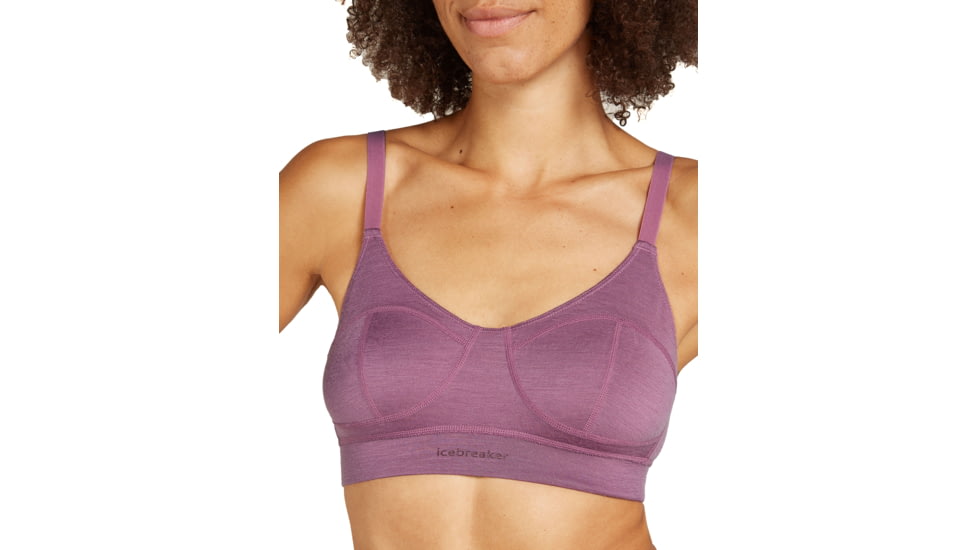 Icebreaker Women Queens Clasp Bra, Deco, S, IB0A59HR02VS