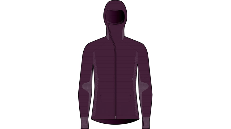 Icebreaker ZoneKnit Explore Long Sleeve Zip Hoodie - Men's, Nightshade, 2XL, IB0A56SC853XXL