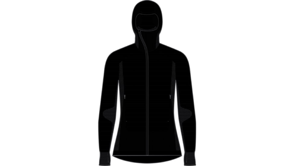 Icebreaker ZoneKnit Explore Long Sleeve Zip Hoodie - Women's, Black, Extra Large, IB0A56SD001XL