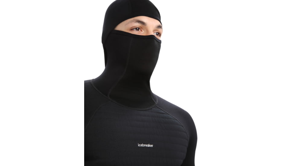 Icebreaker ZoneKnit Insulated Long Sleeve Thermal Hoodie - Mens, Black, Small, IB0A56GR001S