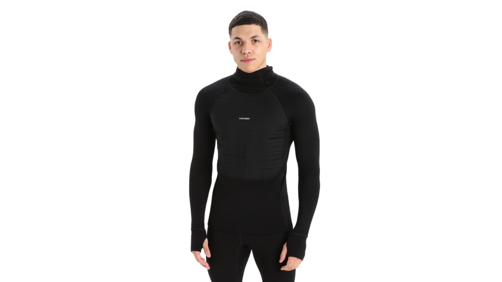 Icebreaker ZoneKnit Insulated Long Sleeve Thermal Hoodie - Men's, Black, Small, IB0A56GR001S