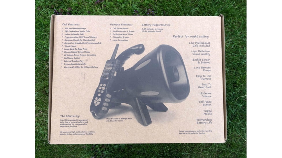 ICOtec Sabre Programmable Game Call, 280 sounds, Black, SABRE