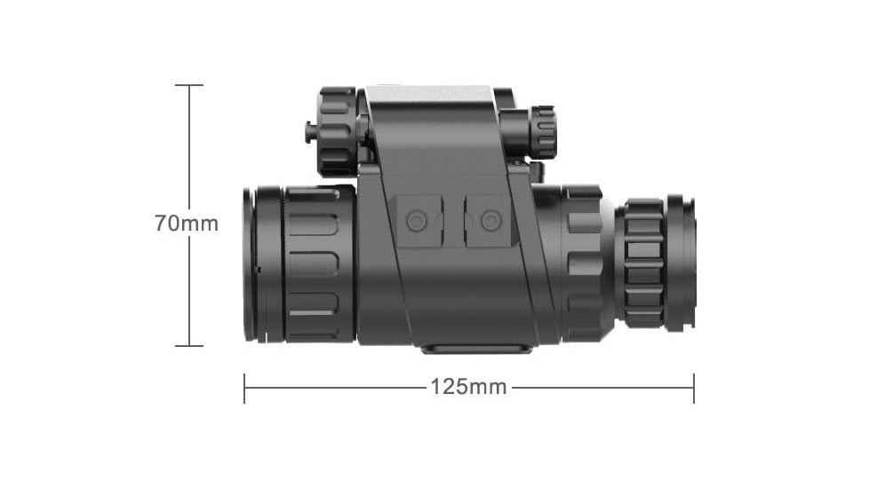 Infiray CML25 Thermal Imaging Clip-On System, Black, Medium, CML25