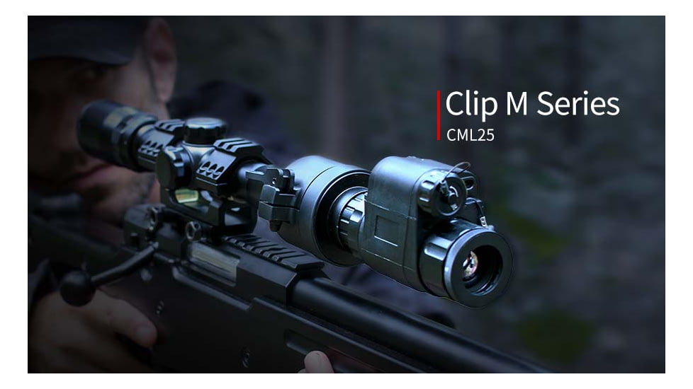 Infiray CML25 Thermal Imaging Clip-On System, Black, Medium, CML25