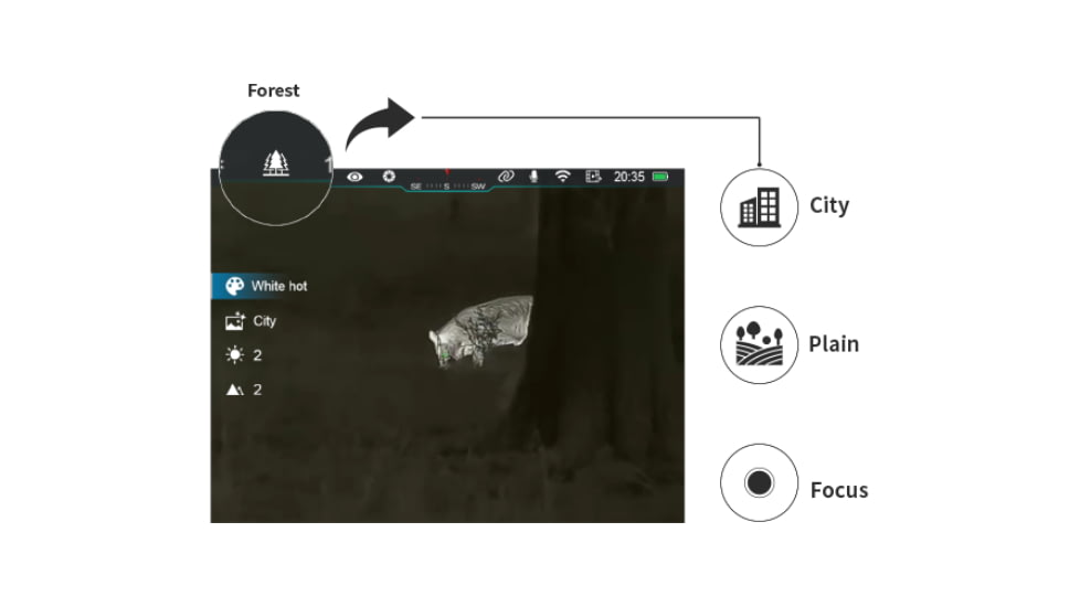 Infiray Eye III E3 Plus Thermal Imaging Monocular, Black, Medium, EIII E3PLUS