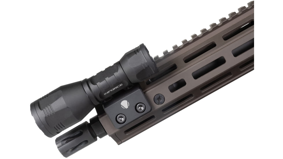 INFORCE ARC 350-Lr-M Rechargeable 18350 Li-Ion 1200 Lumens LED Flashlight Kit w/Mount, Black, IF71015