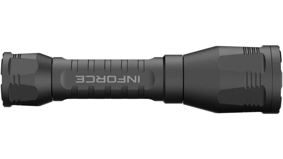 INFORCE ARC 650-Lr-H Rechargeable 18650 Li-Ion 1400 Lumens LED Flashlight Handheld Kit, Black, IF73002