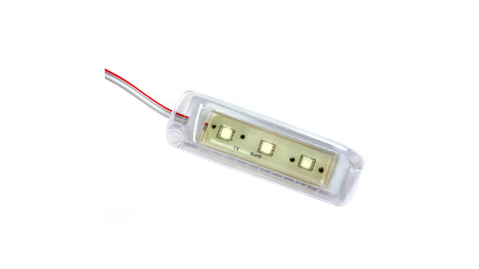 Innovative Lighting 4x1 Tri-Lite - Clear Housing - 3 White LEDs 66033