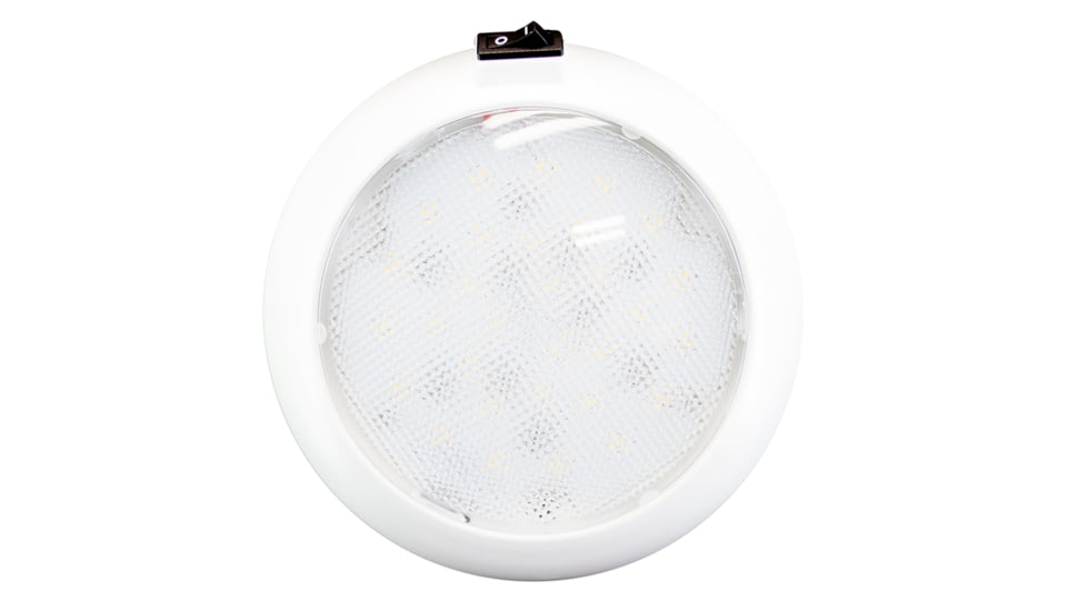 Innovative Lighting 5.5&quot; Round Dome Light - White LED w/Switch - White Housing 75200