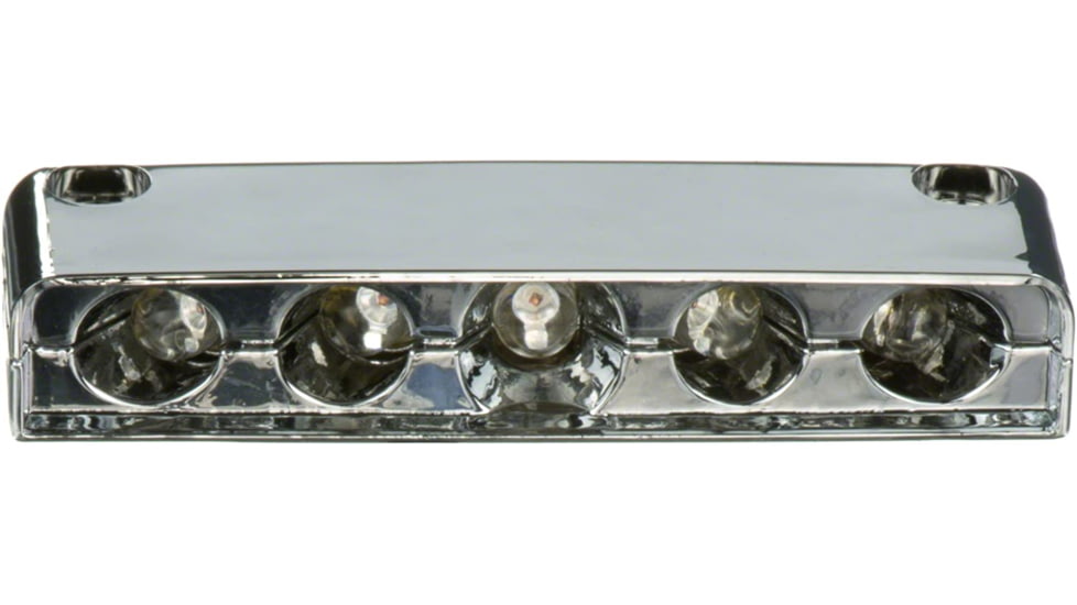 Innovative Lighting Surface-Mount 5 LED Step Light LED With Chrome Case, Red, 006-4200-7